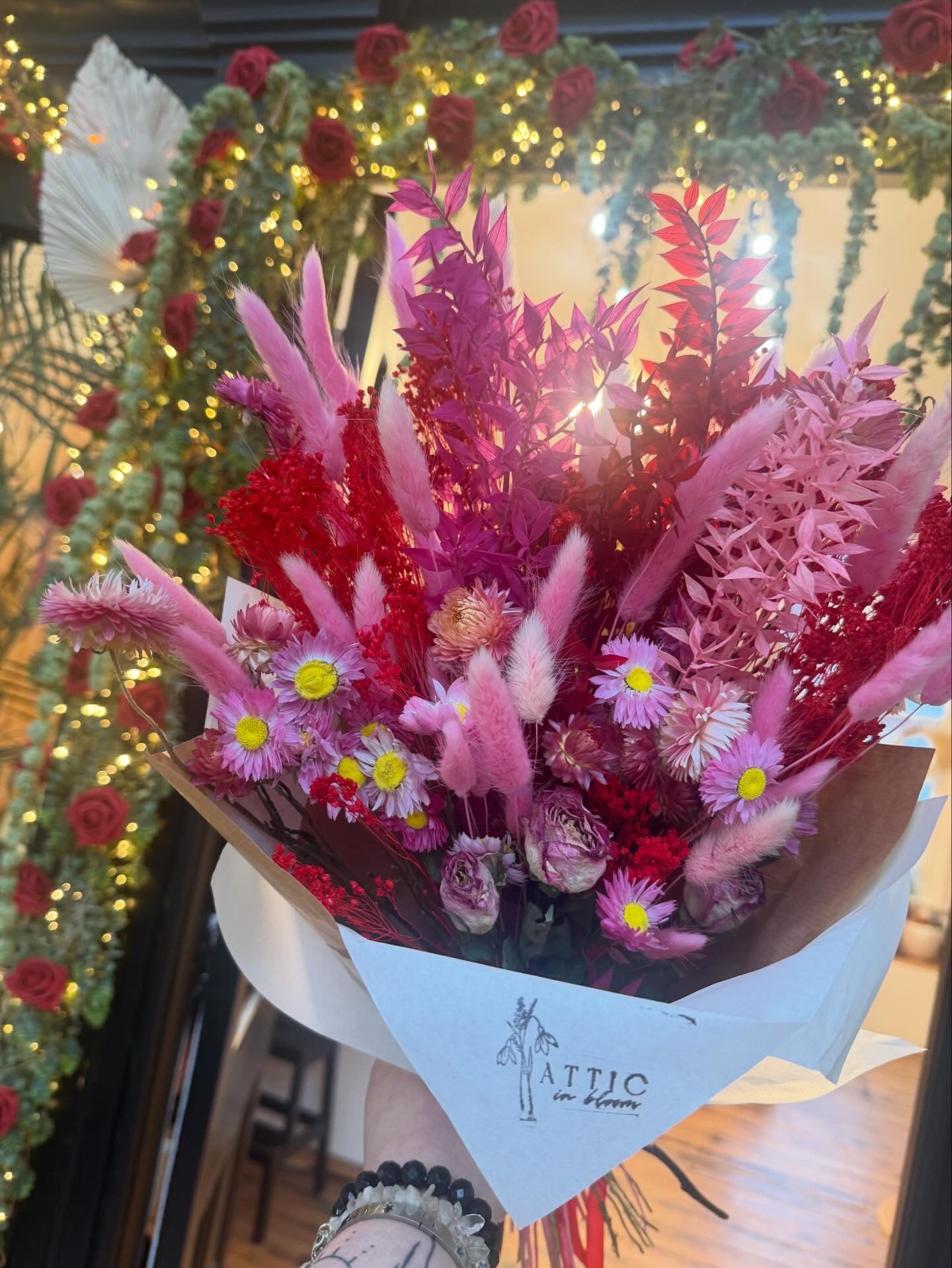 Valentines dried bouquet