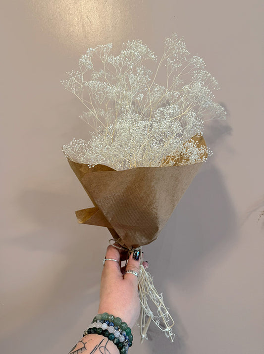 Preserved gypsophila bunch