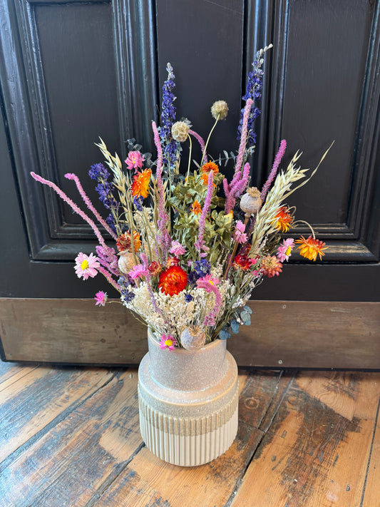 Meadow arrangement in vase