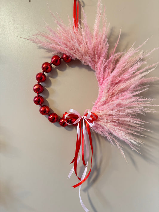 Pampas bauble wreath